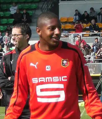 Steven Moreira in 2013 bij Stade Rennais