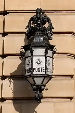 lantaarn Hôtel des Postes (ca. 1910), Luxemburg-Stad