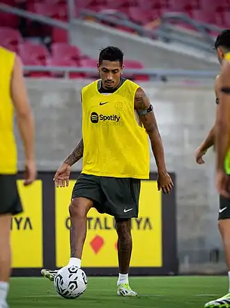 Raphinha in 2023 als speler van FC Barcelona