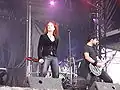 Simone Simons, Ad Sluijter, Hellfest Summer Open Air 2007