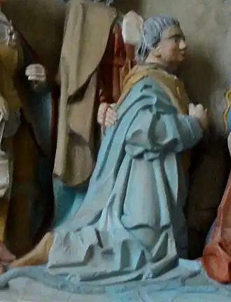 Egbert Onsta afgebeeld op een epitaaf in de kerk van Middelstum