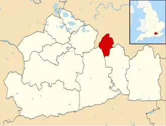 Kaart van Epsom and Ewell