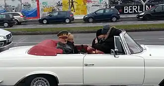 Filmopname aan de East Side Gallery