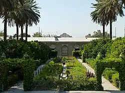 Eramtuin gezien in de richting van de ingang