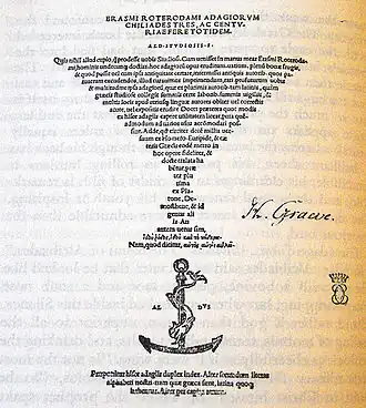 De Adagia van Erasmus