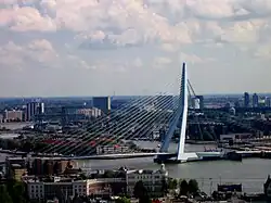 Erasmusbrug gezien vanaf de Euromast