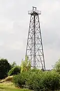 Boortoren bij Nienhagen, die als industrieel erfgoed bewaard is gebleven