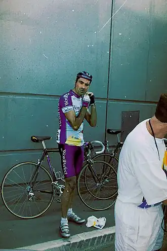 Eric Van Lancker als renner van WordPerfect in de Ronde van Frankrijk 1994