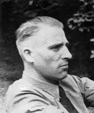 SS-Sturmbannführer Erich Deppner tijdens de oorlog