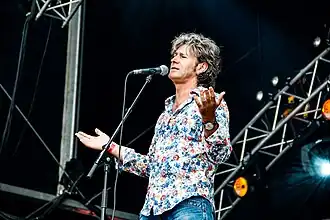 Erik Mesie tijdens Retropop (2014)