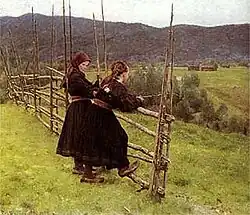 September, meisjes uit Telemarken, 1883, Nationaal Museum voor Kunst, Architectuur en Design, Oslo