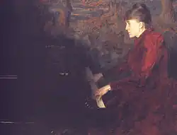 Portret van de pianiste Erika Nissen, 1892, Nationaal Museum voor Kunst, Architectuur en Design, Oslo