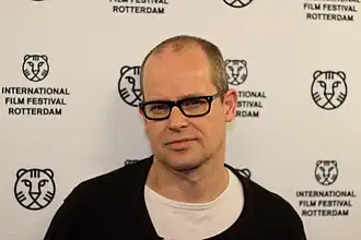 Van Lieshout bij de première van zijn film WERK op het Internationaal Film Festival Rotterdam, 2015