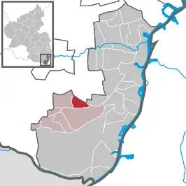 Kaart van Erlenbach bei Kandel