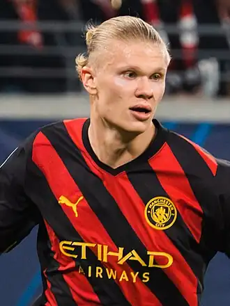 Haaland in 2023 als speler van Manchester City