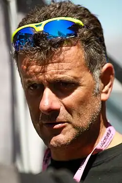 Eros Poli tijdens de Ronde van Italië 2011