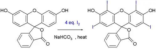 Synthese van Erythrosine B