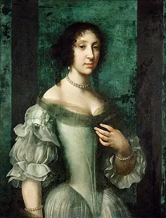 Claudia Felicitas van Oostenrijk, portret door Carlo Dolci, 1672.
