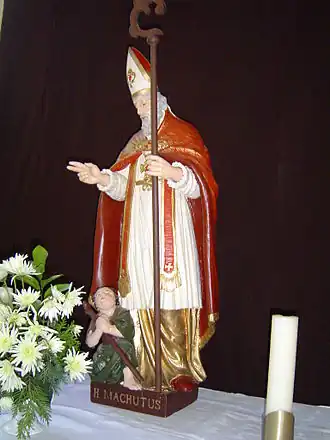 Beeld van Sint-Machutus in Escharen