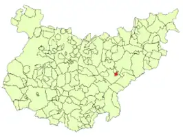 Kaart van Esparragosa de la Serena