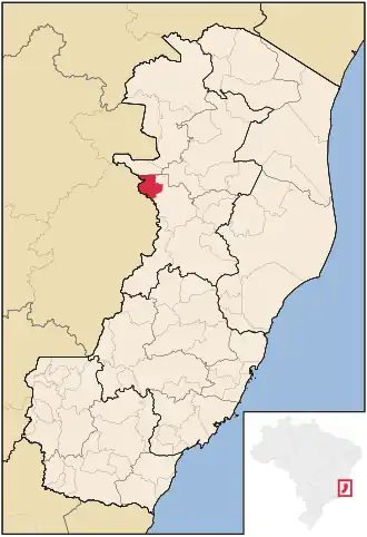 Kaart van Alto Rio Novo