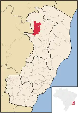 Kaart van Barra de São Francisco