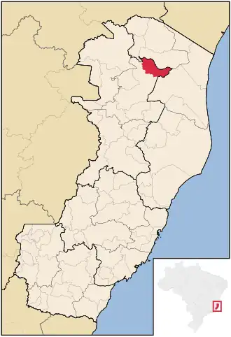 Kaart van Boa Esperança