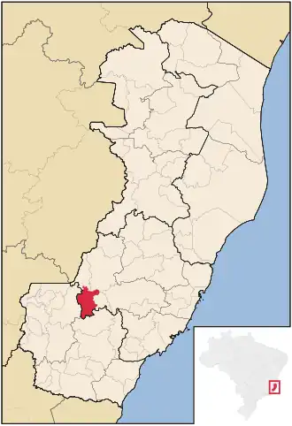 Kaart van Conceição do Castelo