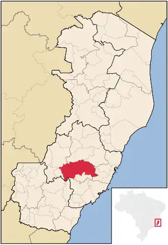 Kaart van Domingos Martins