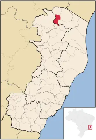 Kaart van Ponto Belo