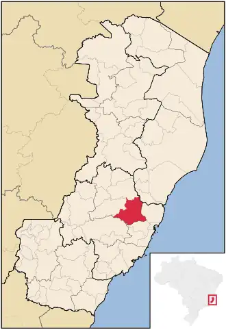 Kaart van Santa Leopoldina