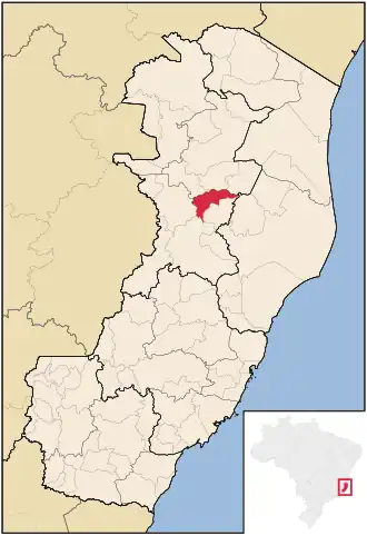 Kaart van São Domingos do Norte