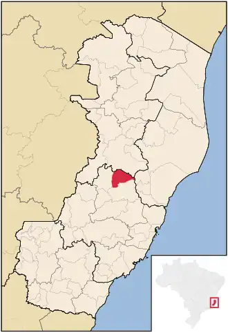 Kaart van São Roque do Canaã