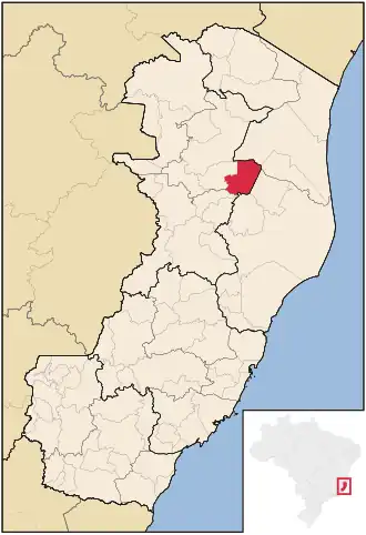 Kaart van Vila Valério