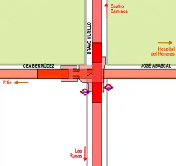 Station en metrolijnen rond Canal