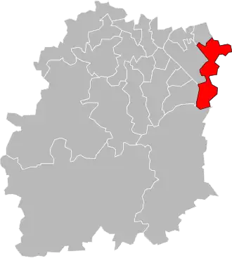 Locatie van het kanton