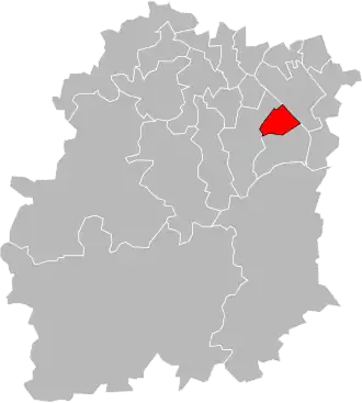 Locatie van het kanton