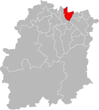 Locatie van het kanton