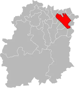 Locatie van het kanton