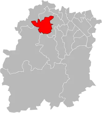 Locatie van het kanton