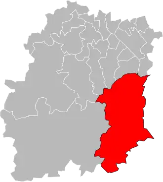 Locatie van het kanton