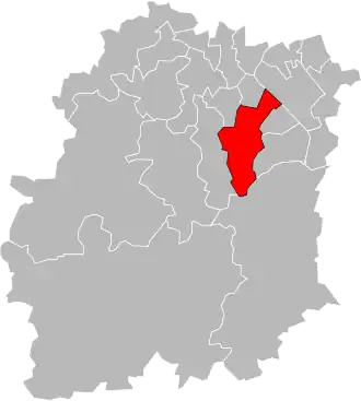 Locatie van het kanton