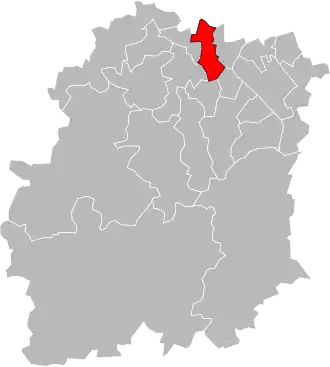 Locatie van het kanton