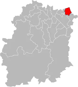 Locatie van het kanton