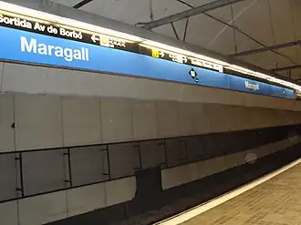 Station Maragall aan lijn 5