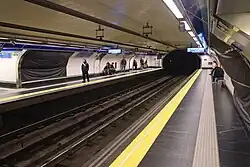 Sporen en perrons van lijn 1