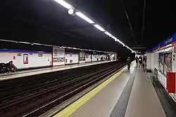 Sporen en perrons van lijn 7