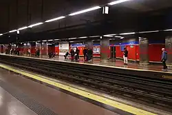 Sporen en perrons van lijn 8