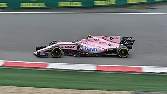 Esteban Ocon in de VJM10 tijdens de Grand Prix van China.