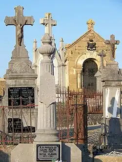 Deel van de begraafplaats van Ethe